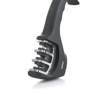 GEFU COLT Fente aiguiseur couteau Noir, Acier inoxydable