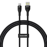 Baseus Flash 2 Câble de charge rapide USB A vers USB C 1 m 100 W Noir