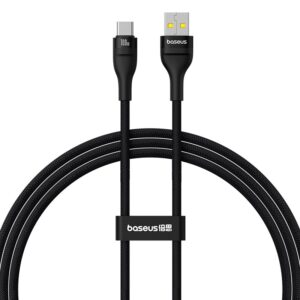 Baseus Flash 2 Câble de charge rapide USB A vers USB C 1 m 100 W Noir