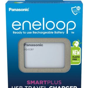 Chargeur de batterie PANASONIC Eneloop Smartplus BQ-CC87 + 4x AA 2000 mAh (K-KJ87MCD40USB)