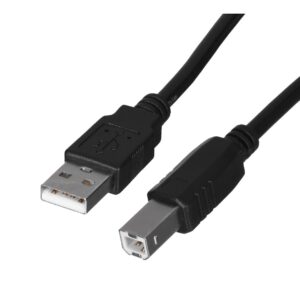 Lanberg CA-USBA-10CC-0018-BK câble USB USB 2.0 1,8 m USB B Noir