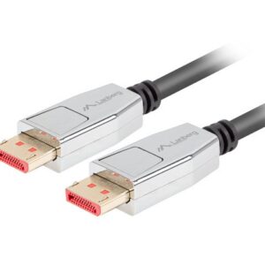 Lanberg CA-DPDP-20CU-0018-BK câble DisplayPort 20 PIN V1.4 1.8m 8K