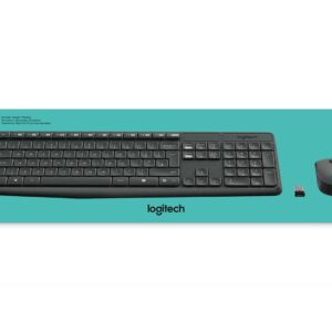 Logitech MK235 clavier Souris incluse USB QWERTY US International Gris