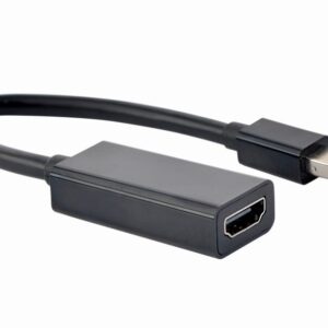 Gembird A-MDPM-HDMIF-02 câble vidéo et adaptateur Mini DisplayPort HDMI Type A (Standard) Noir