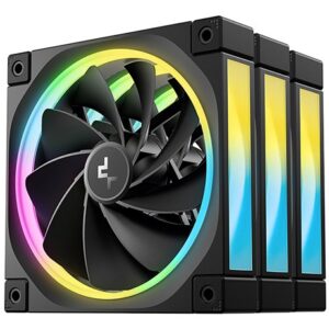 DeepCool FL12R-3 IN 1 Boitier PC Ventilateur 12 cm Noir 3 pièce(s)