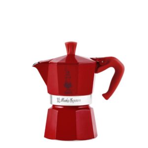 Bialetti Moka Express Winter Wonderland 3TZ cafe 140 ml Rouge, Argent