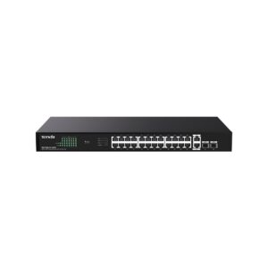 Tenda TEG1128P-24-250W commutateur réseau Non-géré Gigabit Ethernet (10/100/1000) Connexion Ethernet, supportant l'alimentation via ce port (PoE)