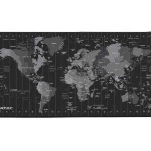 Natec carte des fuseaux horaires maxi tapis de souris npo-1119
