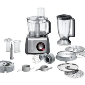 Bosch MC812M865 robot de cuisine 1250 W 3,9 L Noir, Acier inoxydable