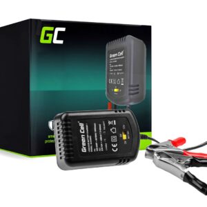 Green Cell ACAGM05 Chargeur de batterie pour véhicules 2/6/12 V Noir