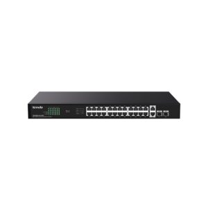 Tenda TEG1128P-24-410W commutateur réseau Non-géré Gigabit Ethernet (10/100/1000) Connexion Ethernet, supportant l'alimentation via ce port (PoE)