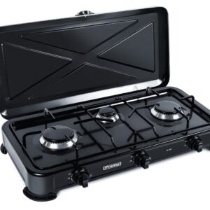 Cuisinière à gaz Promis KG300C 3 feux, noir