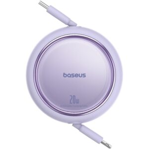 Baseus Free2Pull Câble de charge rapide extensible USB C vers iP Ligtning 1 m 20 W Pourpre