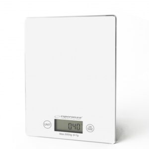 Esperanza EKS002W escabeaux de cuisine Blanc Comptoir Rectangle Balance de ménage électronique