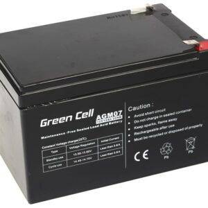 GREEN CELL BATTERIE GEL AGM07 12V 12AH
