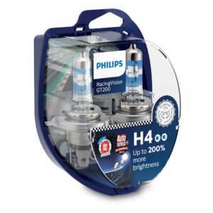 Philips Type de lampe : H4, lot de : 2, lampe pour éclairage avant