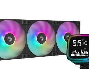 DeepCool R-LP360-BKMSNC-G-1 système de refroidissement d’ordinateur Boitier PC, Processeur Refroidisseur de liquide tout-en-un 12 cm Noir 1 pièce(s)