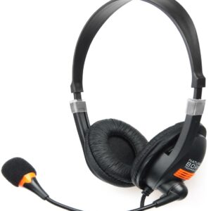 NATEC Drone Casque Avec fil Arceau Appels/Musique Noir, Orange