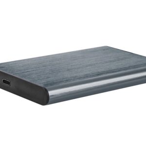 GEMBIRD EE2-U3S-6 Boîtier de disque dur / SSD 2,5 pouces avec port USB Type-C USB 3.1 gris aluminium brossé