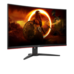 AOC G2 C32G2ZE/BK écran plat de PC 80 cm (31.5") 1920 x 1080 pixels Full HD LED Noir, Rouge