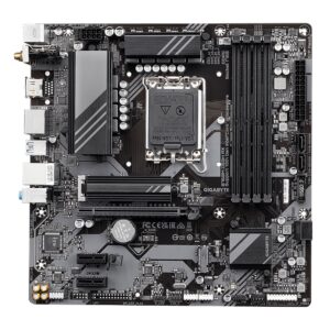 GIGABYTE B760M DS3H AX Carte Mère - Compatible avec les processeurs Intel Core 14e génération, VRM numérique 6+2+1 phases, jusqu'à 7600MHz DDR5 (OC), 2x PCIe 4.0 M.2, Wi-Fi 6E, LAN 2.5GbE, USB 3.2 Gen 2