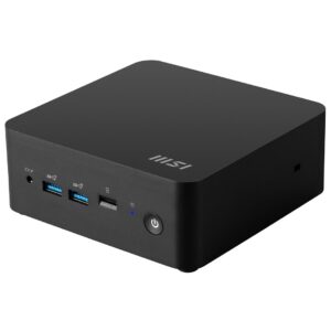 MSI Cubi NUC 1M-003EU Intel Core 3 100U 8 Go DDR5-SDRAM 512 Go SSD Windows 11 Pro Mini PC Noir