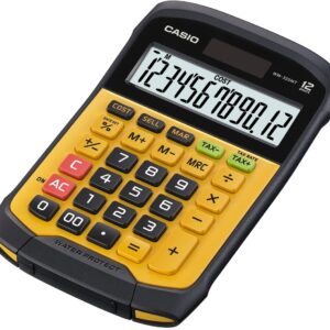 Casio WM-320MT calculatrice Poche Calculatrice à écran Noir, Jaune