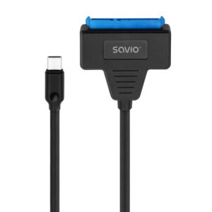 SAVIO AK-69 Adaptateur USB-C 3.1 Gen 1 (M) - SATA (F) pour disques durs de 2,5 pouces