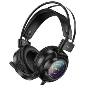 Hoco W110 Resource Casque de jeu filaire USB+ Jack 3.5 In-Ear Noir