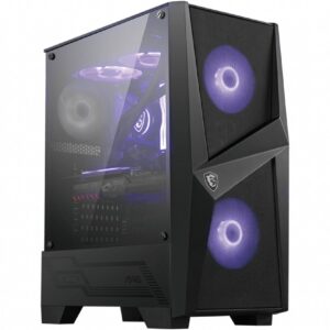 MSI MAG Forge 100M Midi Tower Noir, Transparent