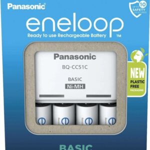 Chargeur de batterie PANASONIC Eneloop Basic BQ-CC51 + 4x AA 2000 mAh (K-KJ51MCD40E)