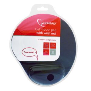 Gembird MP-GEL-BLACK tapis de souris Noir