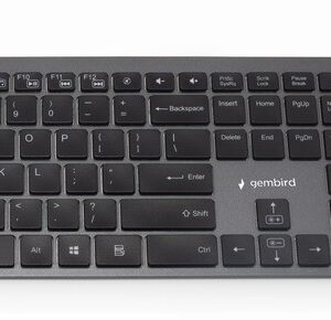 Gembird KBS-ECLIPSE-M500 clavier Souris incluse RF sans fil QWERTY Anglais américain Noir