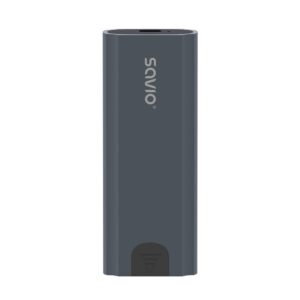 Boîtier externe Savio M.2 SSD NVMe, USB-C 3.1, AK-67, gris