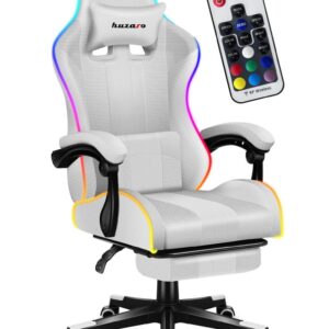 HUZARO FORCE 4.7 RGB White GAMING CHAIR
