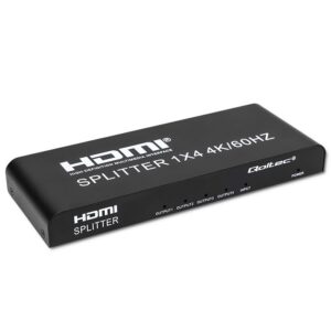 Qoltec 51799 Répartiteur HDMI actif 4 x HDMI 4K x 2K | 6 Go/s | 60Hz