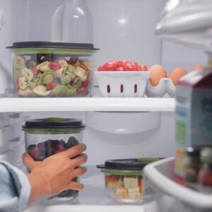 FoodSaver FFC022X boîte hermétique alimentaire Ovale 1,2 L Noir, Transparent 1 pièce(s)