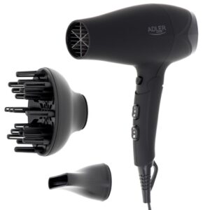 Adler AD 2267 sèche-cheveux Noir, 2500 W