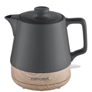 Concept RK0062 bouilloire 1 L 1200 W Anthracite, Bois
