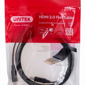 UNITEK CABLE HDMI 2.0 4K60HZ,PLAT,2M,C11063BK-2M