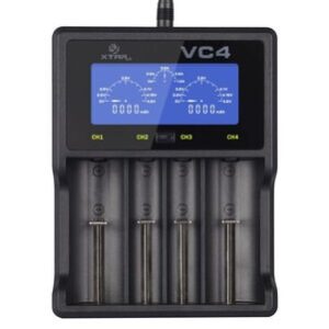 Chargeur de batterie XTAR VC4SL pour batteries cylindriques Li-ion / Ni-MH / Ni-CD 18650