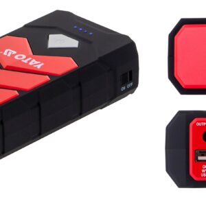 Démarreur de voiture YATO YT-83081 banc d'alimentation pour voiture 9000 mAh Noir, Orange
