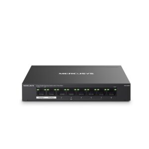 Mercusys MS108GP commutateur réseau Géré Gigabit Ethernet (10/100/1000) Connexion Ethernet, supportant l'alimentation via ce port (PoE) Noir
