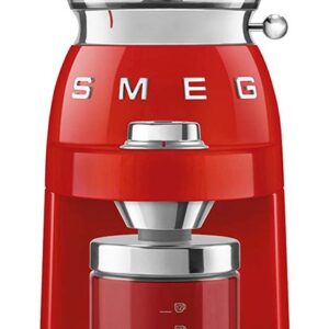 Smeg CGF11RDEU appareil à moudre le café 150 W Rouge, Transparent
