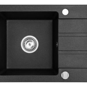 Evier monocuve avec égouttoir Maidsinks Promo 76x44 1B 1D E070053701