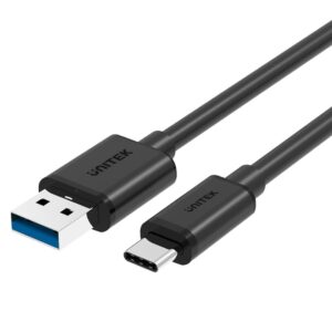 UNITEK Y-C474BK câble USB USB 3.2 Gen 1 (3.1 Gen 1) 1 m USB A USB C Noir