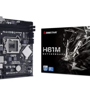 Biostar H61MHV3 carte mère Intel® H61 LGA 1155 (Socket H2) micro ATX