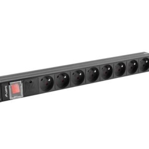 Bande d'alimentation LANBERG RACK PDU 19" (1U, 16A, 8X 230V EN, 2m)
