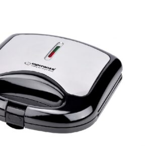 Esperanza ASIAGO gaufrier et appareil à croque-monsieur 1000 W Noir, Blanc