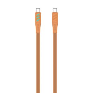 Havit CB6254 - Câble de charge USB Type C vers USB Type C, 1 m (orange)